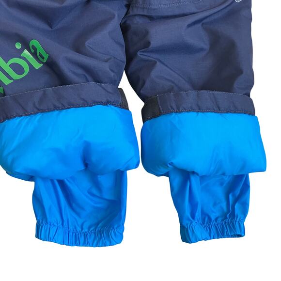 Columbia Toddler 4T Buga Nylon Snow Bib Snowsuit Omnitech Navy Fleece Top - Picture 12 of 16